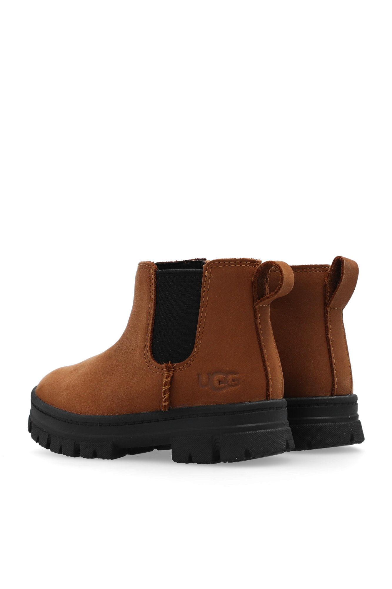 Kids leather ankle clearance boots